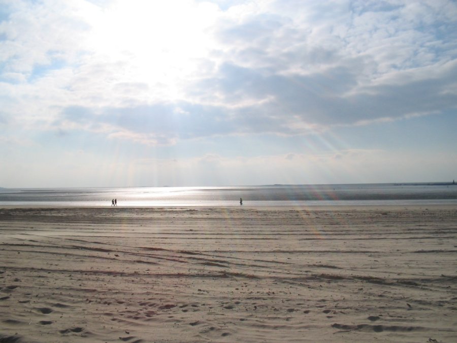 La Baule beach in winter